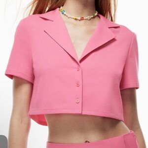 Black Sunday Best Cropped Blouse